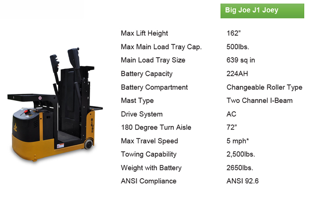 Big Joe J1 Joey industrial vehicle 