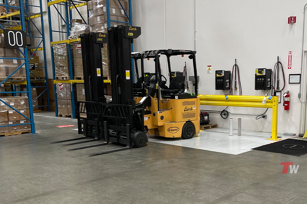 Bendi Narrow Aisle forklifts will enable you to store more product per square ft than any other sit down forklift in the industry. Bendi Articulating Mast Forklifts are able to navigate in aisles as narrow as 7 feet! Available in either Electric or LPG Models, with lift heights ranging from 12 to 30’ the Bendi will allow you to maximize your storage per sq ft. at a very affordable cost. 