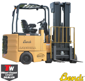 Bendi B30AC / B40AC - Narrow Aisle Forklift - Bendi Narrow Aisle forklifts will enable you to store more product per square ft than any other sit down forklift in the industry.