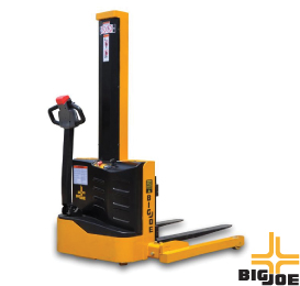 Big Joe S22 & S30 - Power Drive Straddle Stackers - Choose A Compact S22 Stacker For Light To Medium Duty Use In Tight Areas. The S22 has all steel construction welded rigid steel chassis for added durability.