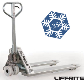 Lift-Rite Freezer - Stainless Steel Pallet Truck - For cold storage, harsh environments, freezer and refrigerator applications, the Lift-Rite Freezer (FR) hand pallet truck performs superbly in extreme conditions.