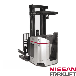 Nissan SRX - Standup Reach and Double Reach Forklift - The Stand Up SRX reach truck delivers the best performance in the reach truck industry at an economical cost.