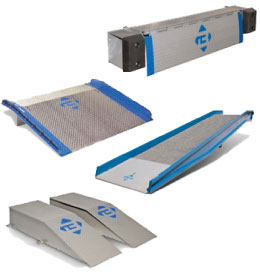 Dock Equipment - Plates, Levelers, and Risers - Easy to handle and low in cost, these Dockplates work well with pallet trucks.