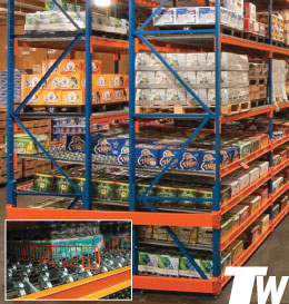 Carton Flow Racking - Inventory Rotation System - Carton Flow Systems are ideal where boxes and bins are handled in areas where space is a premium.