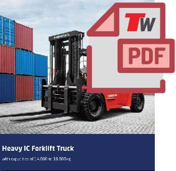 TOTAL Hangcha x-series diesel gas lpg counterbalance high capacity forklift specs brochure thumbnail