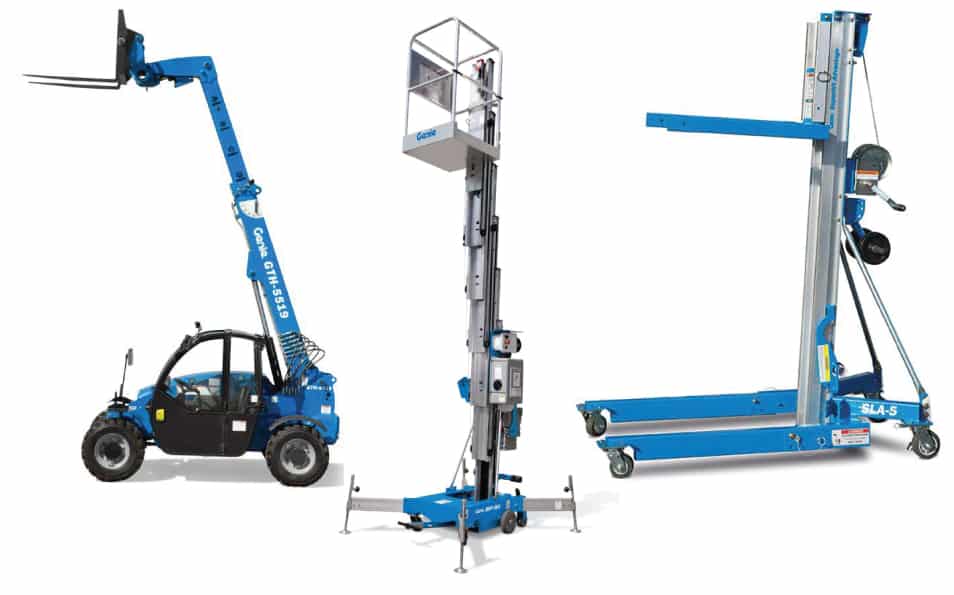 genie aerial platform telehandler material handling lift platforms