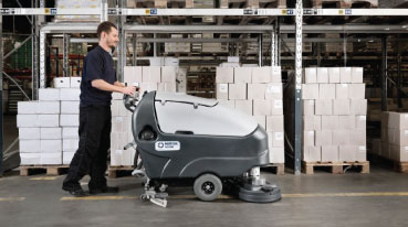 nilfisk advance walk-behind sweeper scrubber asset image