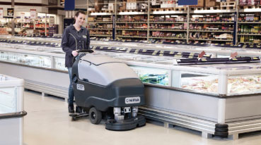 nilfisk advance walk-behind sweeper scrubber asset image
