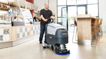 nilfisk advance walk-behind sweeper scrubber asset image