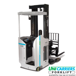 UniCarriers SRX - Standup Reach Forklift - With its rugged, proven design, the SRX delivers greater uptime and is intuitive to operate and easy to service.