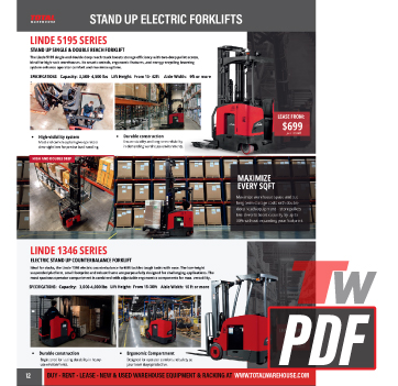 Linde 5195 Reach Truck Catalog Page 12