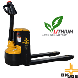 Big Joe LPT-44 - Lithium Electric Pallet Jack - Our 4,400 lb capacity fully electric pallet truck is the most capable and maneuverable product in its class.