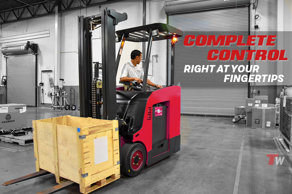 Linde 1346 Stand-up Electric Counterbalanced Truck - With features like a low-height operator platform, adjustable armrest, telescopic steering column and the largest operator compartment in the industry, the 1346 increases productivity through operator comfort. Its ergonomic and adjustable multifunction control handle makes it easy to operate all functions without grasping.