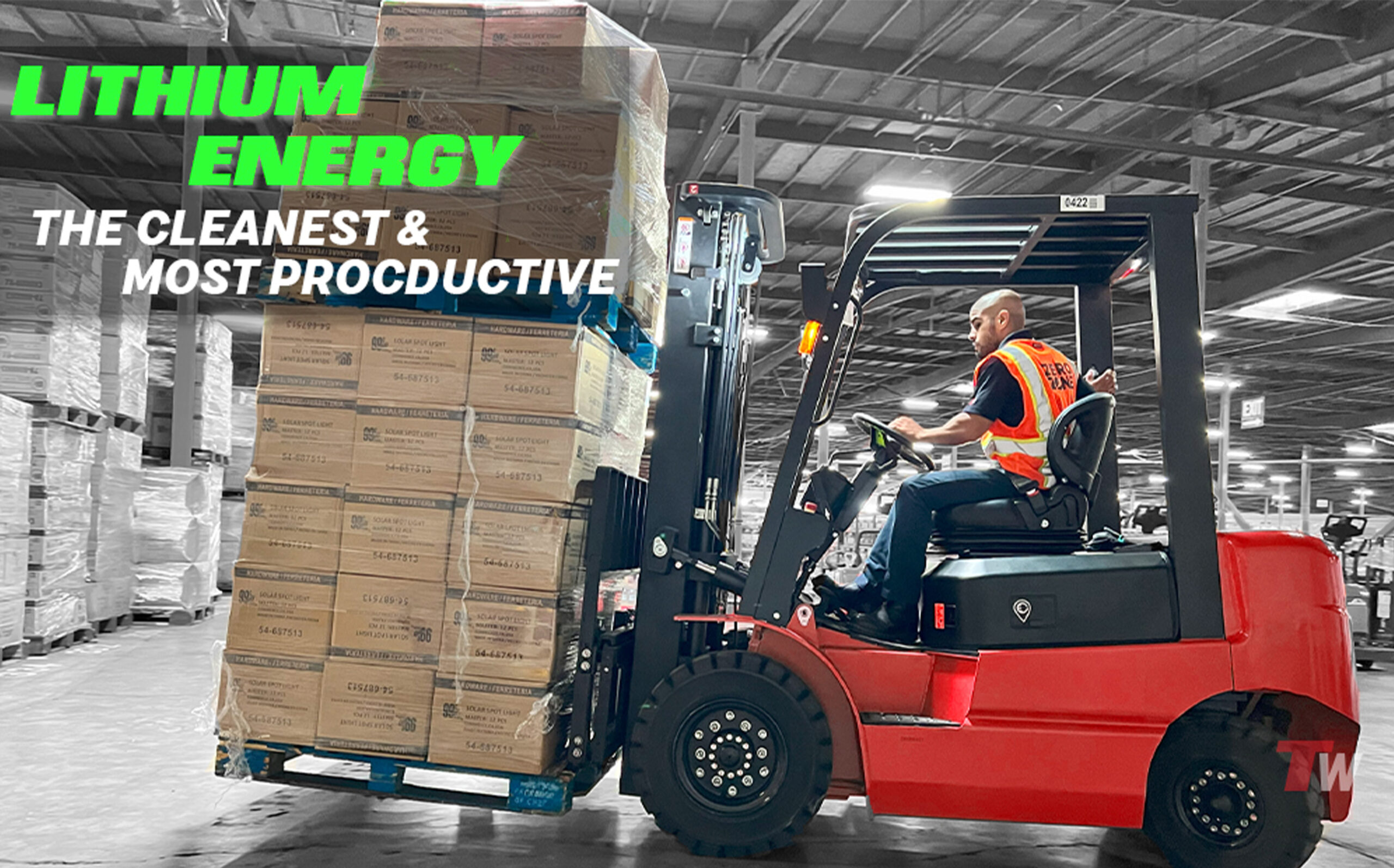 The LPE-50 is engineered so that this is never an issue in your warehouse. It has an extremely powerful lithium battery that is sufficient to power your system for a full shift at full power! 