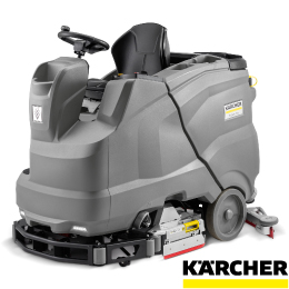 Karcher-Ride-On-Floor-Scrubber- The compact and maneuverable ride-on floor scrubber from Karcher combines excellent cleaning results with simple operation and excellent handling.