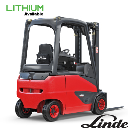 Linde 346 4 Wheel Sit Down Electric Forklift