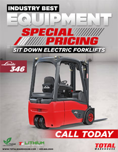 Linde 346 - 3 Wheel Electric Forklift