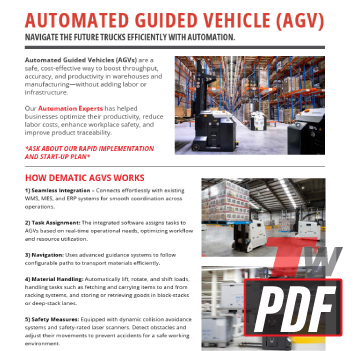 Dematic AGV Sheet