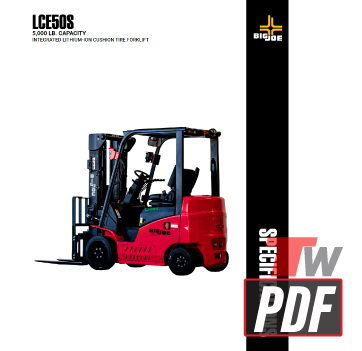 BIG JOE LCE-50 Lithium Forklift Brochure