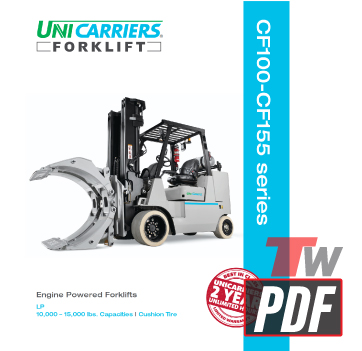 Unicarriers CF100Propane Forklift Specs Brochure