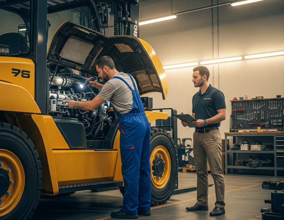 used forklift inspection